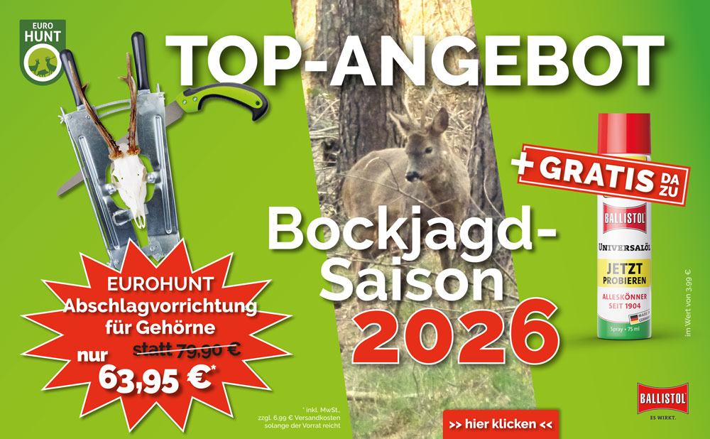 TOP-ANGEBOT zur Backjagd-Saison 2026