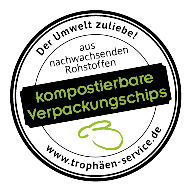 Umweltstempel vom Trophäen-Service