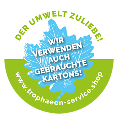 Der Umwelt zuliebe verwenden wir auch gebrauchte Kartons