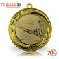 Preview: Medaille BASIC 70 – Motiv Flinte goldfarben