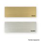 Preview: Kunststoffplaketten (75x25) in gold und silber