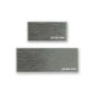 Preview: PLAKETTE mit Facette EDELSTAHL-LOOK „2-zeilig“, graviert