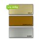 Preview: POKALSCHILD mit Facette in gold, dunkelgold oder silber inkl. 3/4-zeiliger Gravur