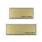 Preview: POKALSCHILD mit Facette in gold