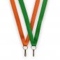 Preview: 80-cm-Medaillenband in grün und orange