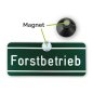 Preview: AUTOSCHILD "Forstbetrieb" mit Magnetsaugnapf