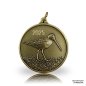 Preview: Jagdmedaille Motiv SCHNEPFE in bronze mit gravierter Jahreszahl 2025