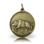 Preview: Jagdmedaille Motiv LAUFENDER KEILER in bronze