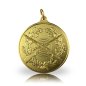 Preview: Jagdmedaille Motiv JAGDLICHES SCHIESSEN vergoldet