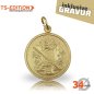 Preview: Jagdmedaille TS-EDITION Motiv BRAUCHTUM JAGD (34 mm) goldfarbig