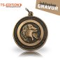Preview: Jagdmedaille TS-EDITION Motiv Jagdhund in altbronze