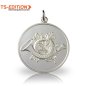 Preview: Jagdmedaille TS-EDITION Motiv Jagdhorn silberfarbig