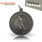 Preview: Jagdmedaille TS-EDITION Motiv Jagdgöttin Diana in altsilber