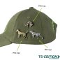 Preview: Jagdhund-Pins am Cap – Jagdhund mit Ente, Terrier und Kurzhaar