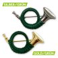 Preview: Anstecker KLEINES JAGDHORN in gold/grün und silber/grün