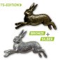 Preview: Pin/Anstecker HASE in bronze und silber