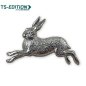 Preview: Pin/Anstecker HASE in silber