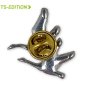 Preview: Pin/Anstecker WILDGÄNSE (Rückseite mit Butterfly-Verschluss)