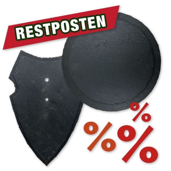 (RESTPOSTEN) TROPHÄENSCHIEFER, diverse