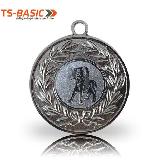 Medaille BASIC – Motiv Jagdhund  silberfarben