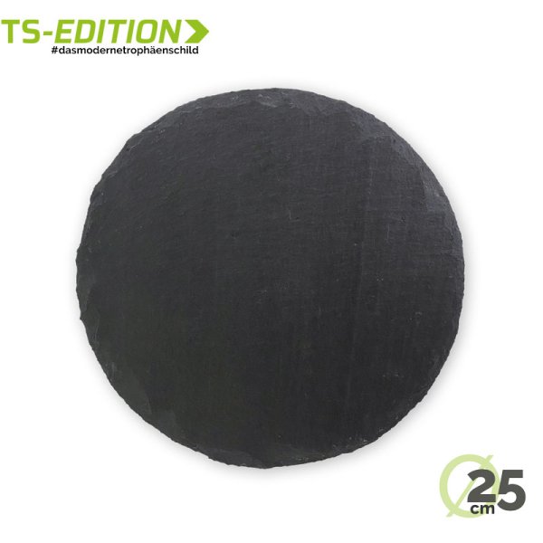 Trophäenschiefer rund (25 cm) für Schwarzwild und Warzenkeiler