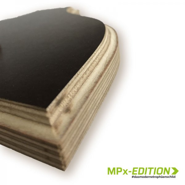 Ausschnitt Kantenfräsung der Gehörnbrettchen MPx-EDITION