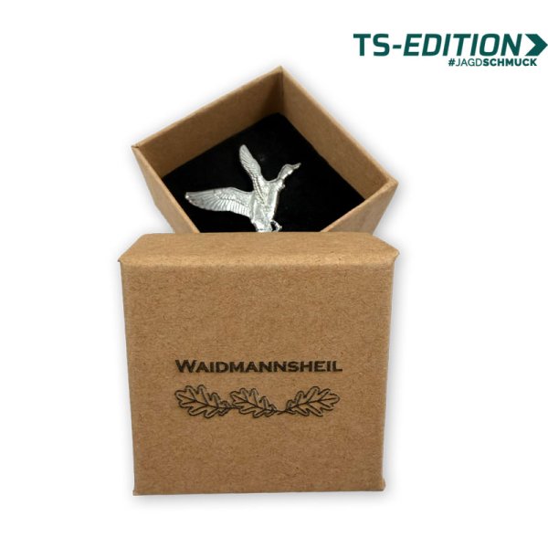 SCHMUCKBOX „Waidmannsheil“ mit Pin WILDENTE