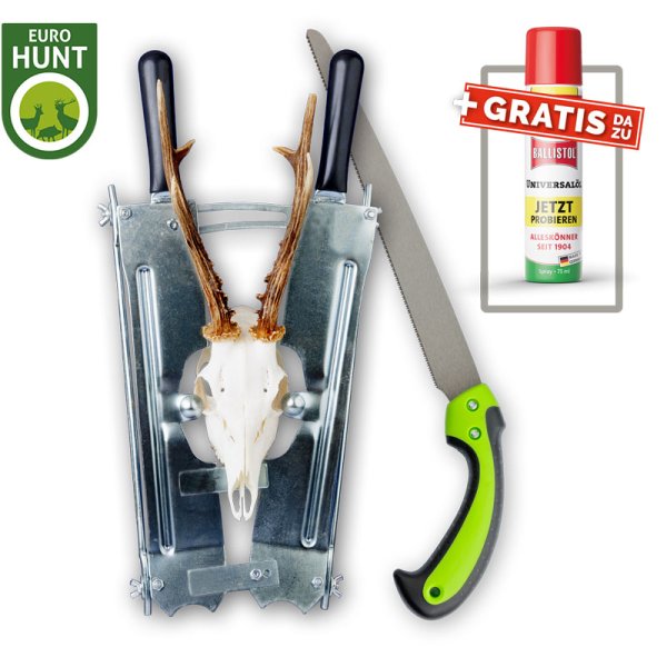 Gehörnabschlagvorrichtung von EUROHUNT mit Gratiszugabe
