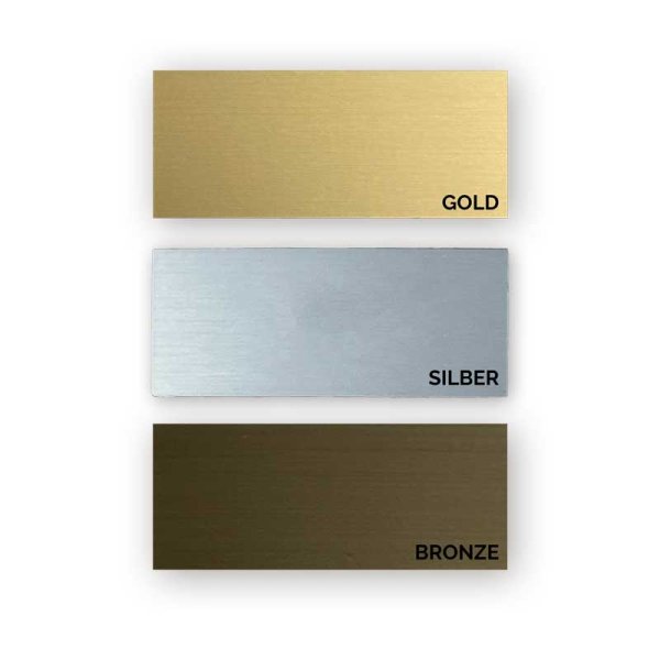 Plakette 35x15 mm – Farbauswahl