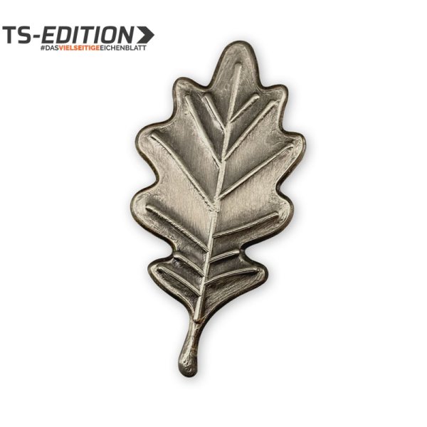 Abdeckung TS – Eichenblatt in altsilber