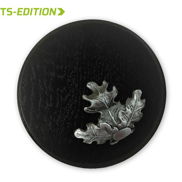 Preview: altsilbernes Eichenlaub sehr edel auf Eiche dunkel oder schwarz