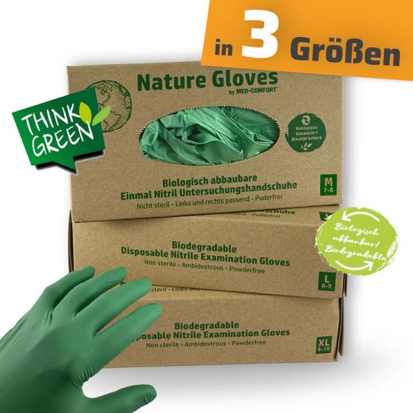 Nitril-Handschuhe NATURE in grün