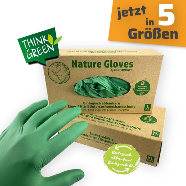 Nitril-Handschuhe NATURE, grün
