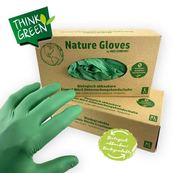 Nitril-Handschuhe NATURE, grün