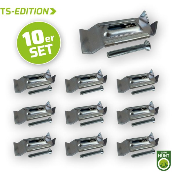 10er-Metall-Gehörnklammer-Set von EUROHUNT
