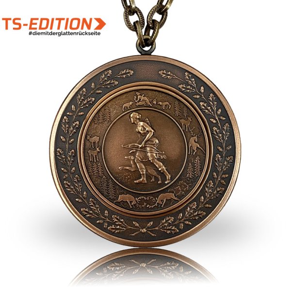 Jagd-/Königskette TS – Motiv DIANA in altbronze