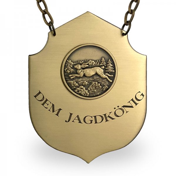 Jagdkette  »Wappen« HASE bronze