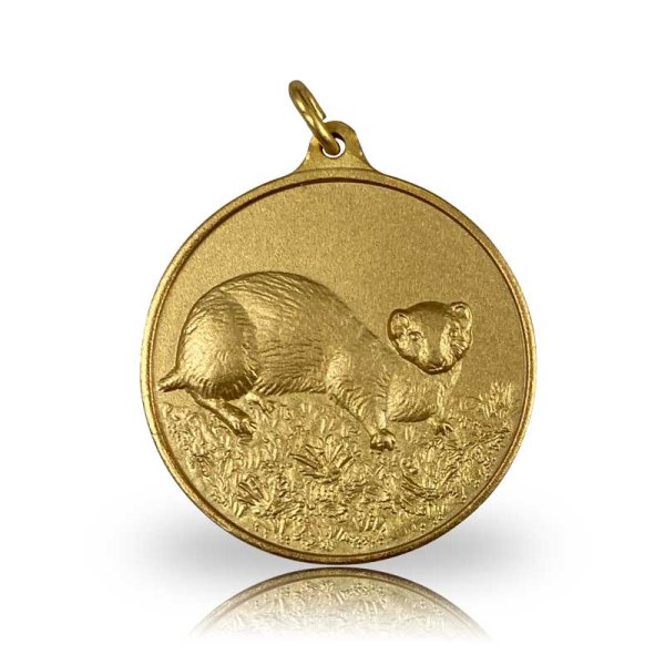 Preview: Jagdmedaille Motiv ILTIS vergoldet