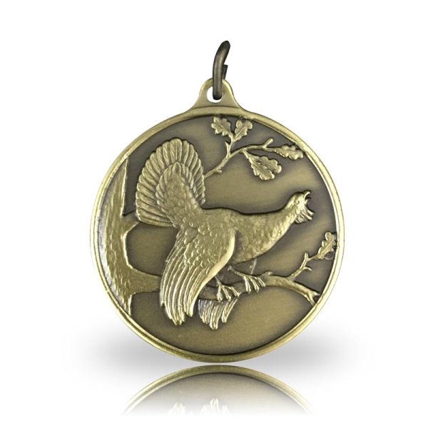 Jagdmedaille Motiv AUERHAHN in bronze