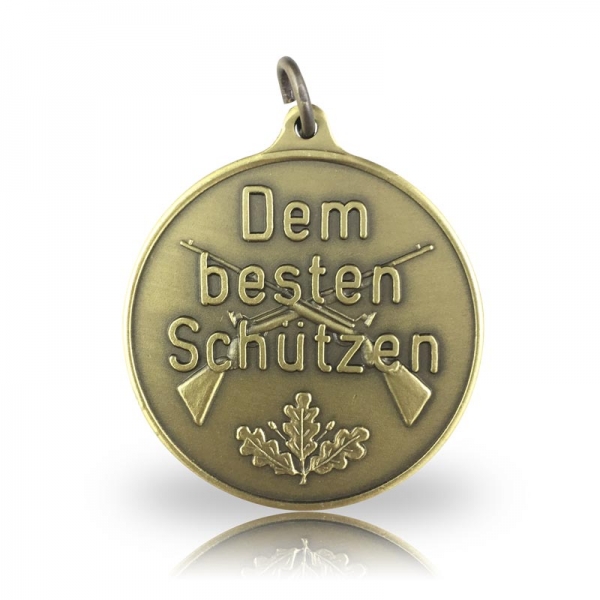 Jagdmedaille Motiv BESTER SCHÜTZE in bronze