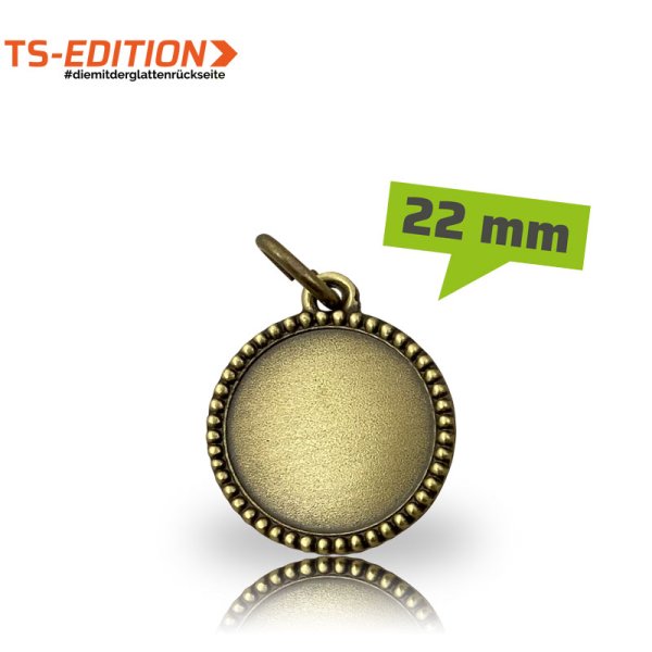 Preview: Medaille TS – OHNE MOTIV (22mm) Preview: Jagdmedaille TS-EDITION – OHNE MOTIV (25 mm) altsilberfarbig