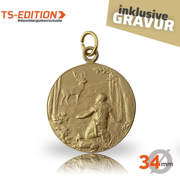 Preview: Jagdmedaille TS – SANKT HUBERTUS (34mm) Preview: Jagdmedaille TS – SANKT HUBERTUS (34mm)