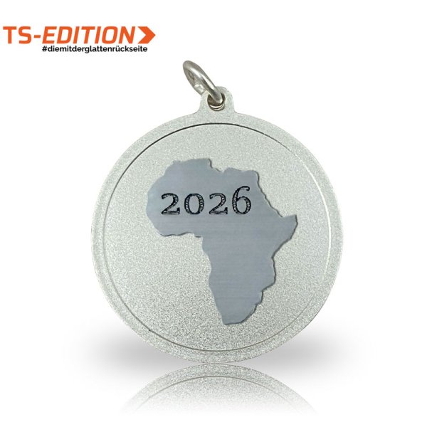 Jagdmedaille TS - Motiv AFRIKA versilbert