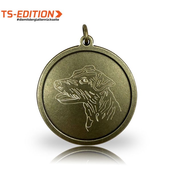 Jagdmedaille TS-EDITION TERRIER bronzefarbig