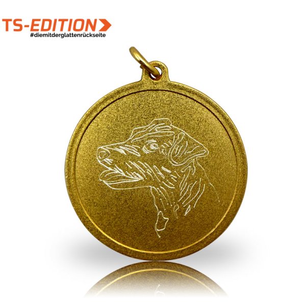 Preview: Jagdmedaille TS-EDITION TERRIER vergoldet
