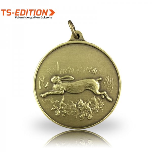 Jagdmedaille TS-EDITION Motiv HASE in bronze