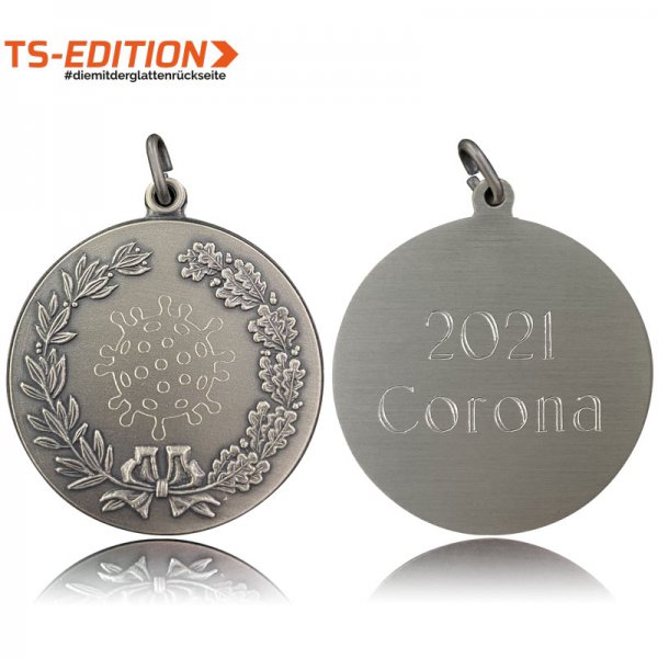 Preview: Jagdmedaille TS-EDITION – 2021 Corona altsilber