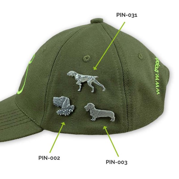 Preview: Jagdhund-Pins am Cap