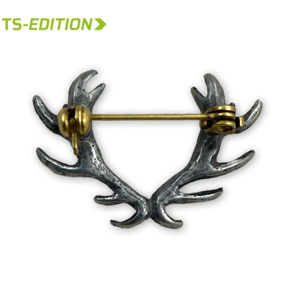 Preview: Pin/Anstecker HIRSCHGEWEIH mit Sicherheitsnadel