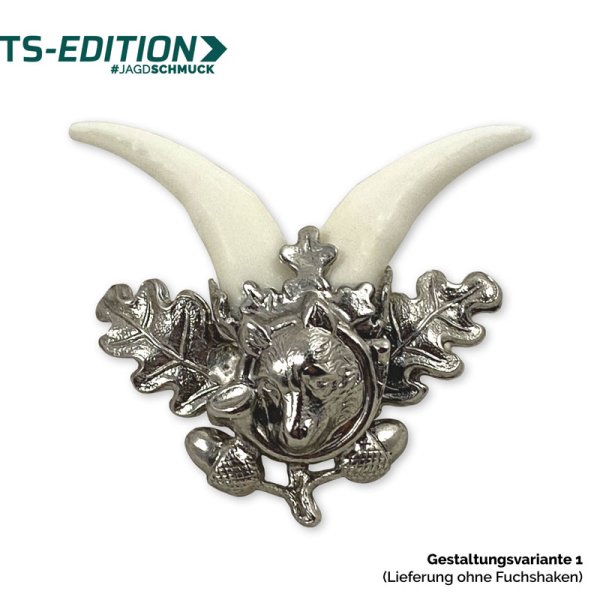 Preview: Fuchshaken-Fassung EICHENBLATT – Gestaltungsvariante 1